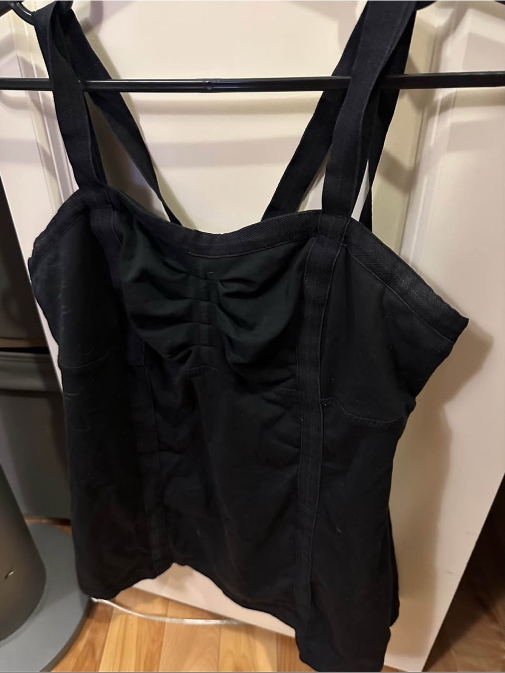 lululemon athletica Black Ruched Tank Top
